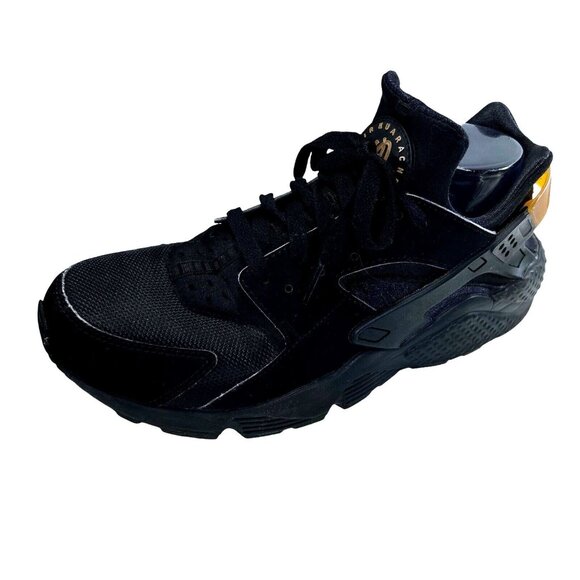 Nike Air Huarache Shoes Mens Size 10.5 Black Running Sneakers 318429-025 - Picture 15 of 16